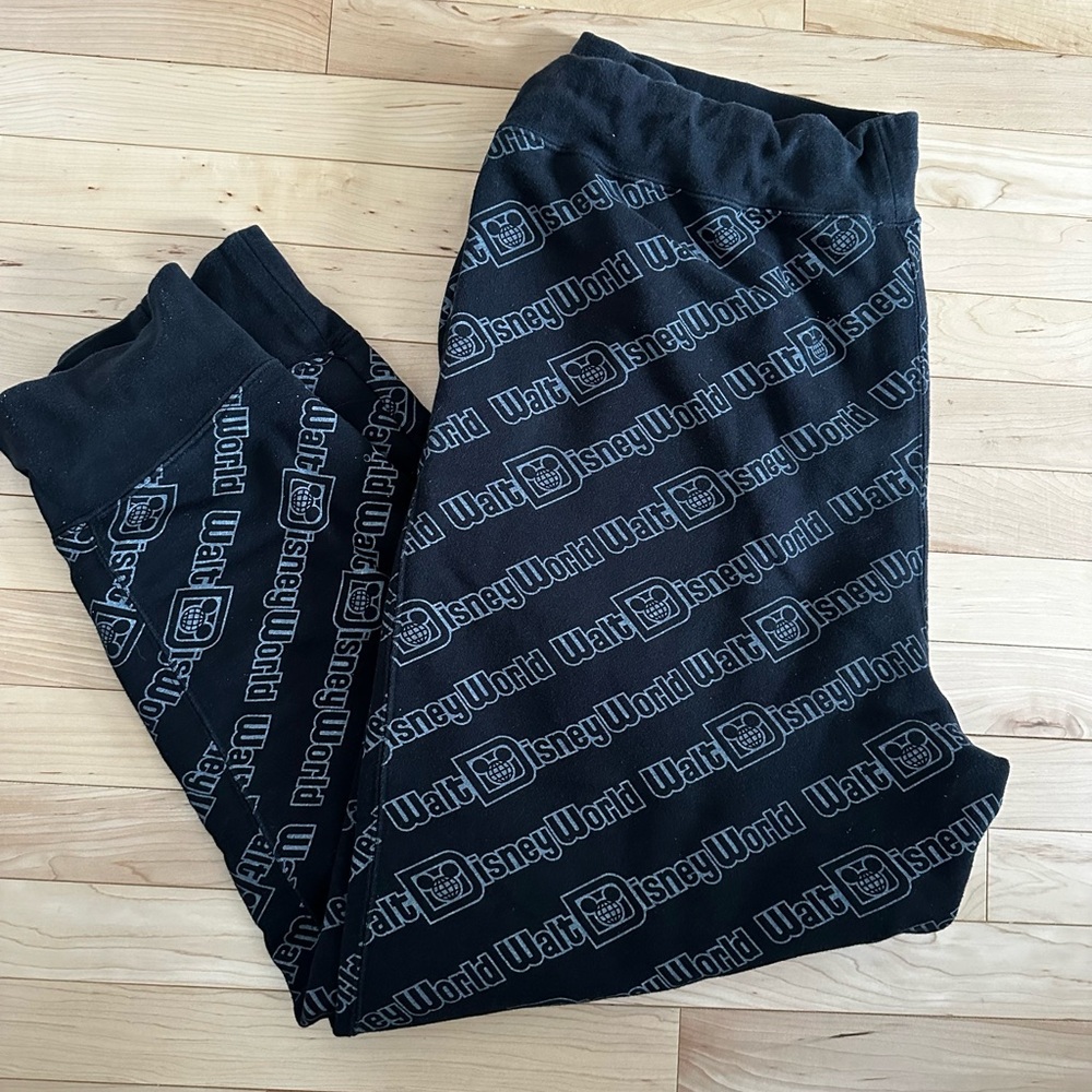 Disney Black Sweatpants Size XXL